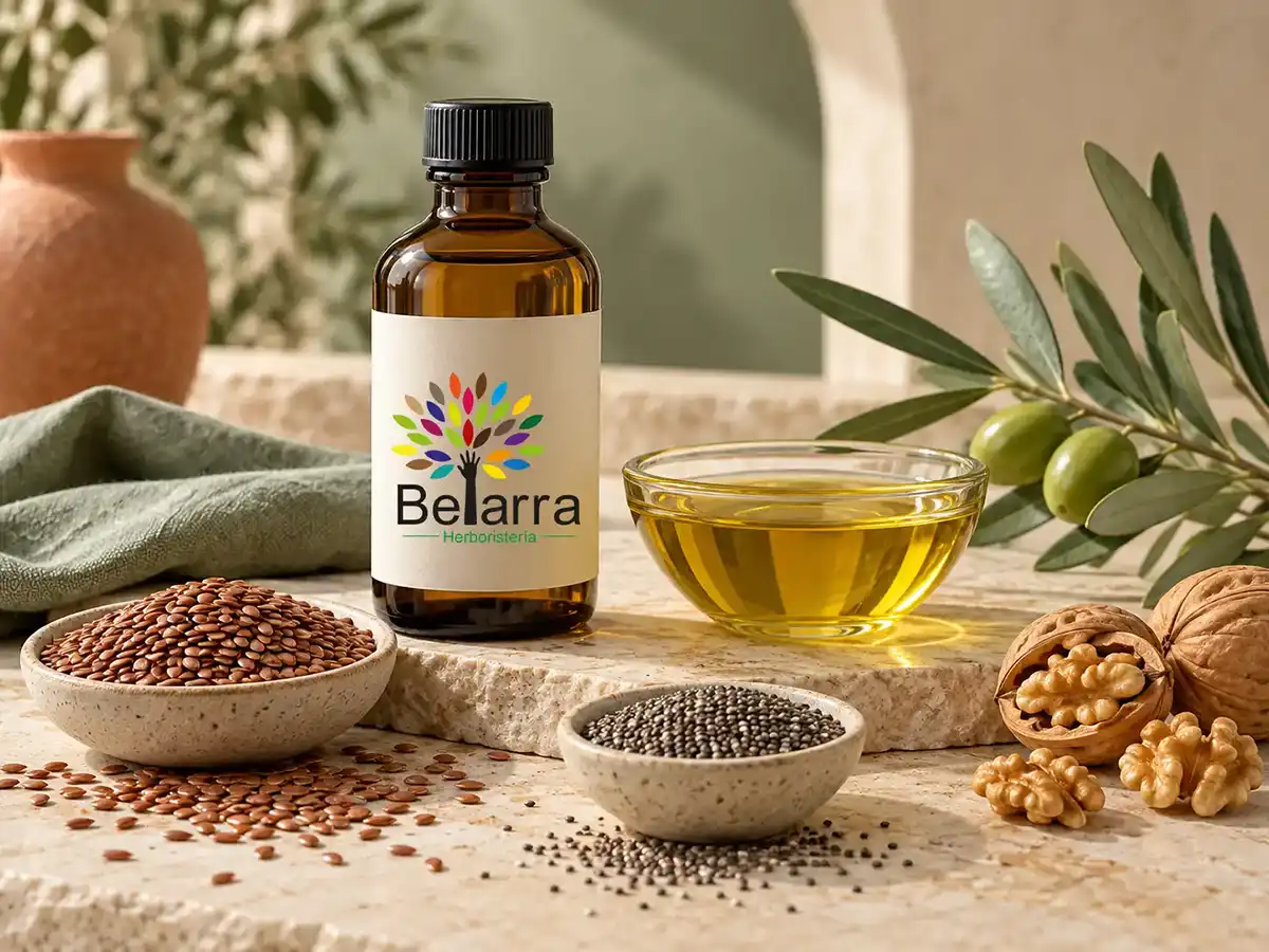 Omega, aceites y ácidos grasos herboristería Belarra Pamplona